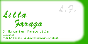lilla farago business card